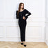 Off shoulder fur sleeve dress